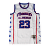 McDonalds All American Jordan Basketball Jersey (White), white, blue and red sleeveless basketball jersey