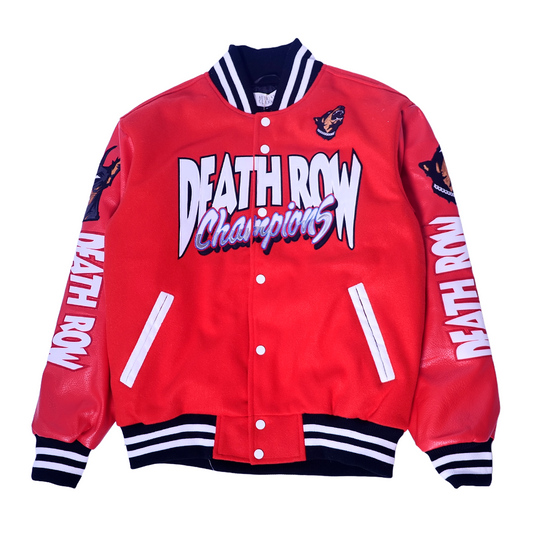 DEATH ROW CHAMPS VARSITY JACKET (BLACK)