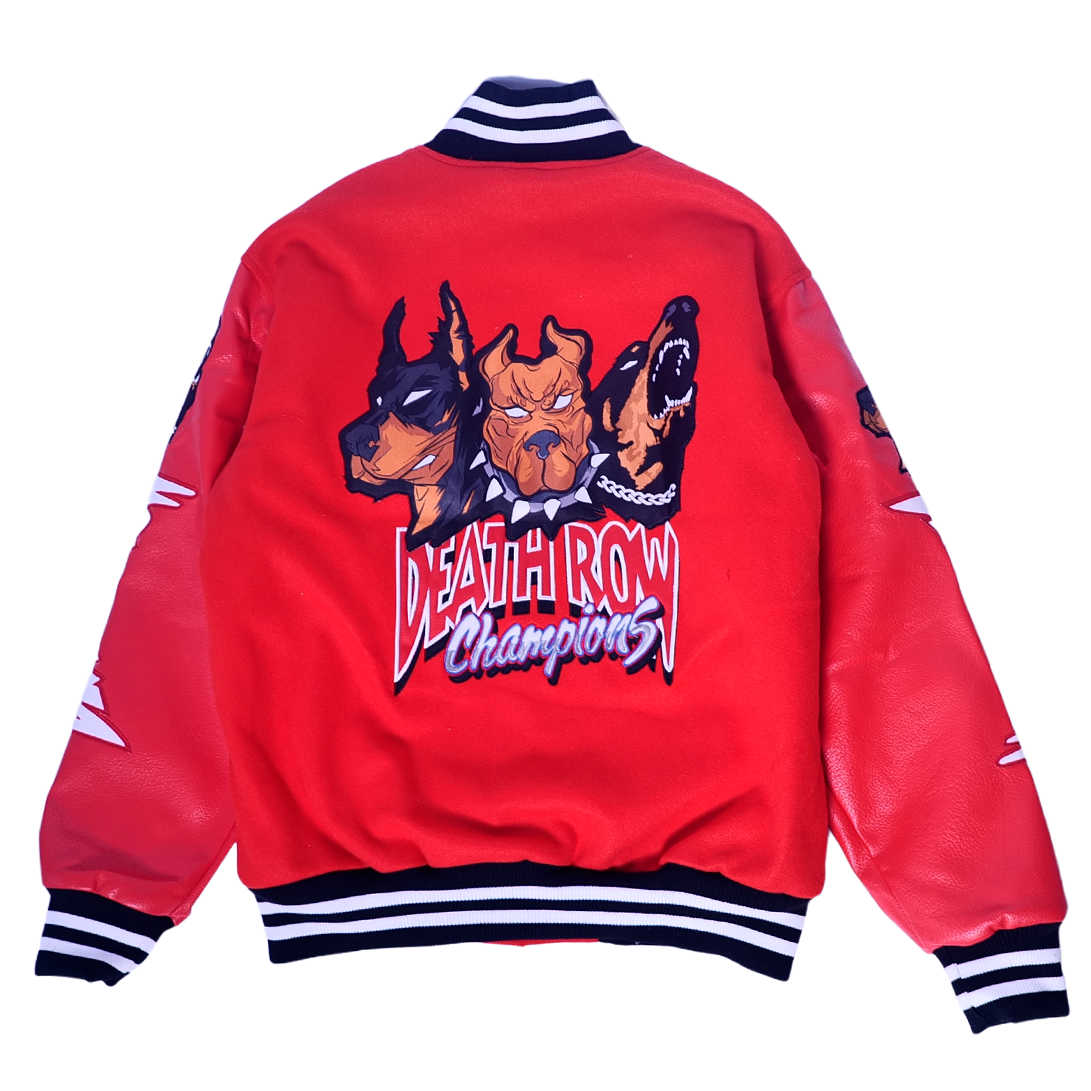 DEATH ROW CHAMPS VARSITY JACKET (BLACK)
