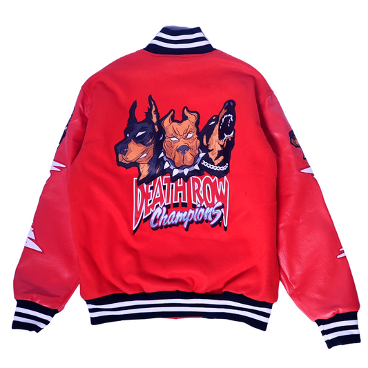 DEATH ROW CHAMPS VARSITY JACKET (BLACK)