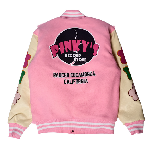 PINKYS RECORD STORE FRIDGE MAGNET VARSITY JACKET (PINK)