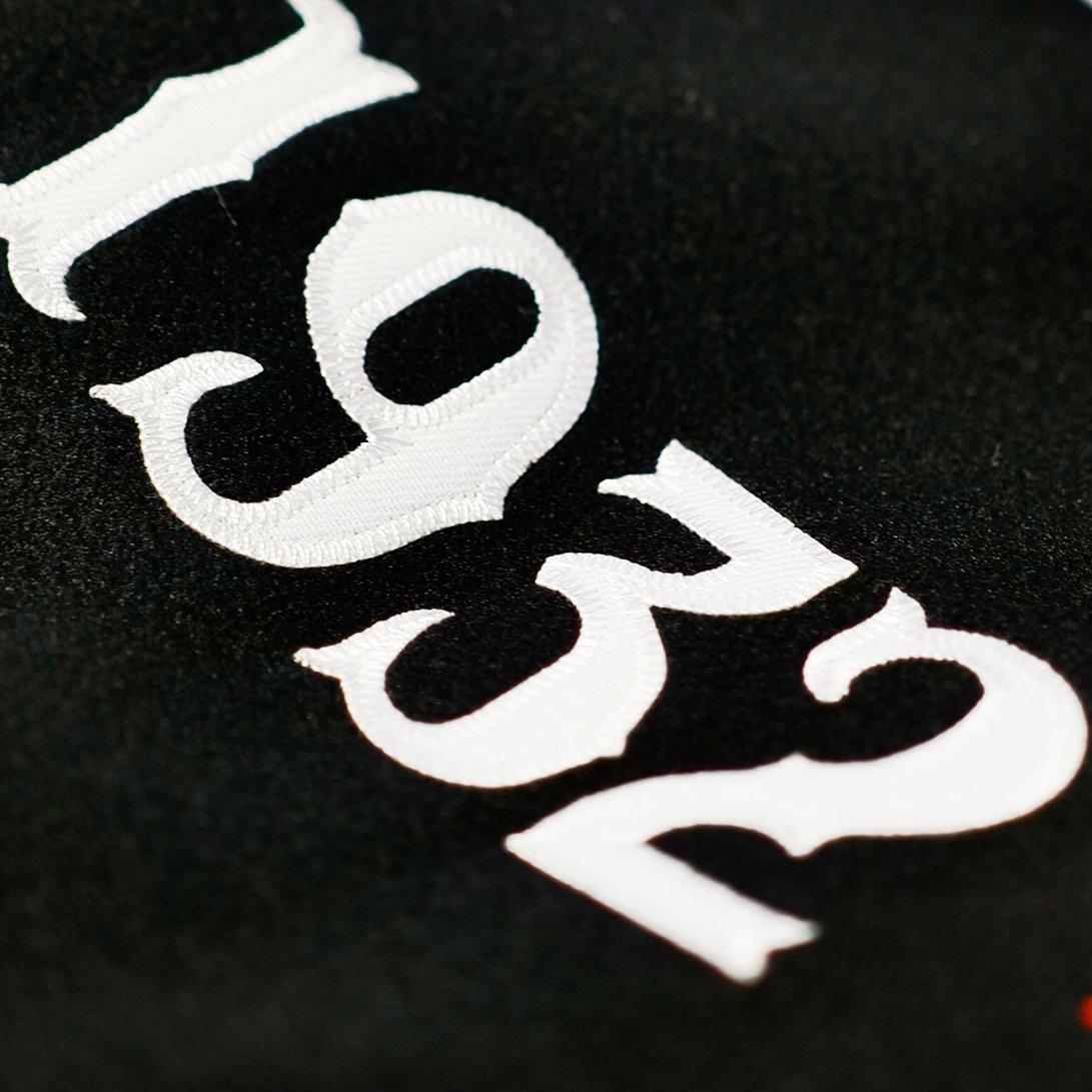 A.B.C BLACK  VARSITY JACKET (BLACK)