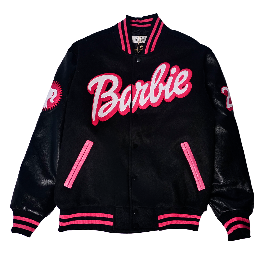 BARBIE VARSITY JACKET (BLACK)