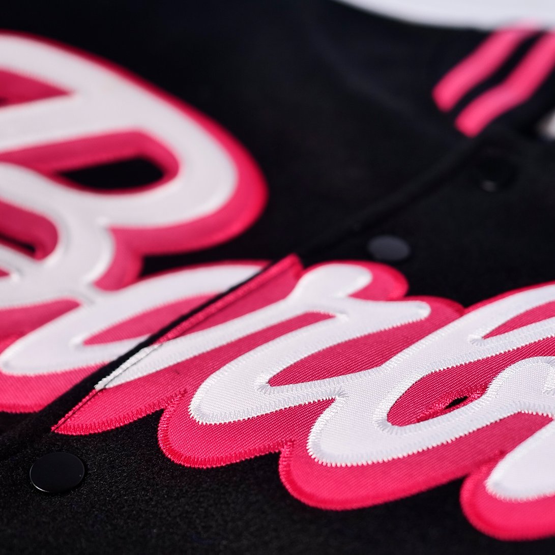 BARBIE VARSITY JACKET (BLACK)