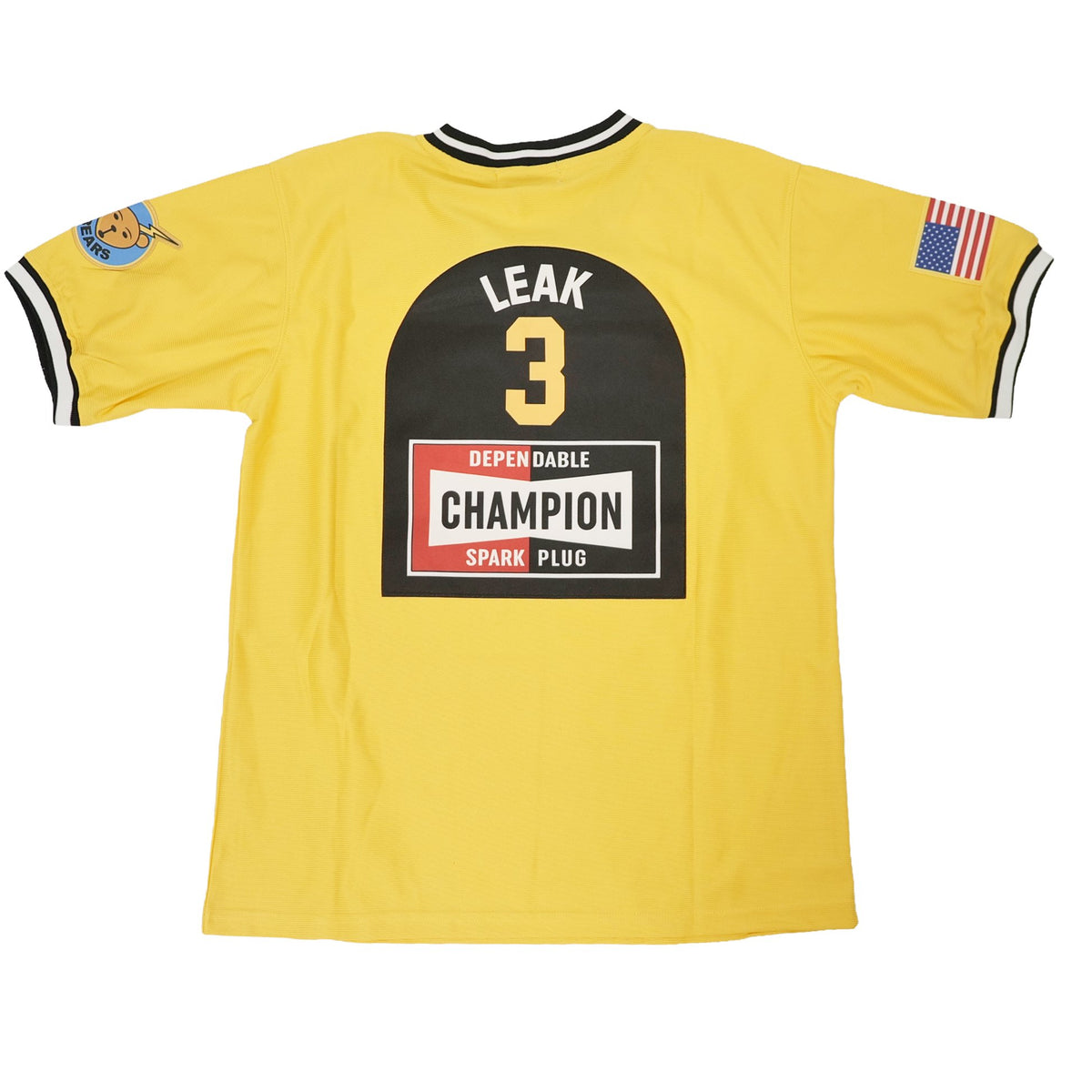 Bad News Bears Japan Baseball Jersey, yellow and black short-sleeve baseball jersey – alternate view 2
