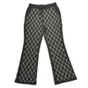 WATSON DIAMOND PATTERN EMBELLISHED BLACK PANTS