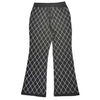 WATSON DIAMOND PATTERN EMBELLISHED BLACK PANTS