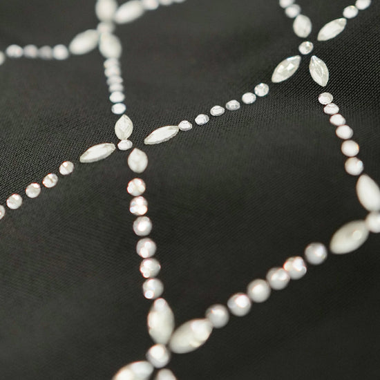 WATSON ROPE DIAMOND EMBELLISHED BLACK BUTTON SHIRT