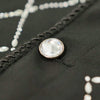 WATSON ROPE DIAMOND EMBELLISHED BLACK BUTTON SHIRT