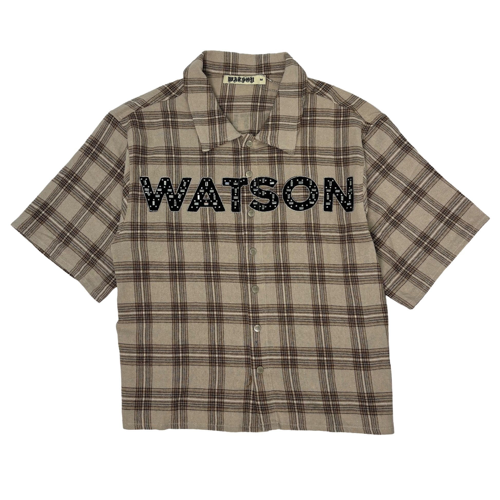 WATSON REACH THE MOON BROWN SLEEVE FLANNEL SHIRT