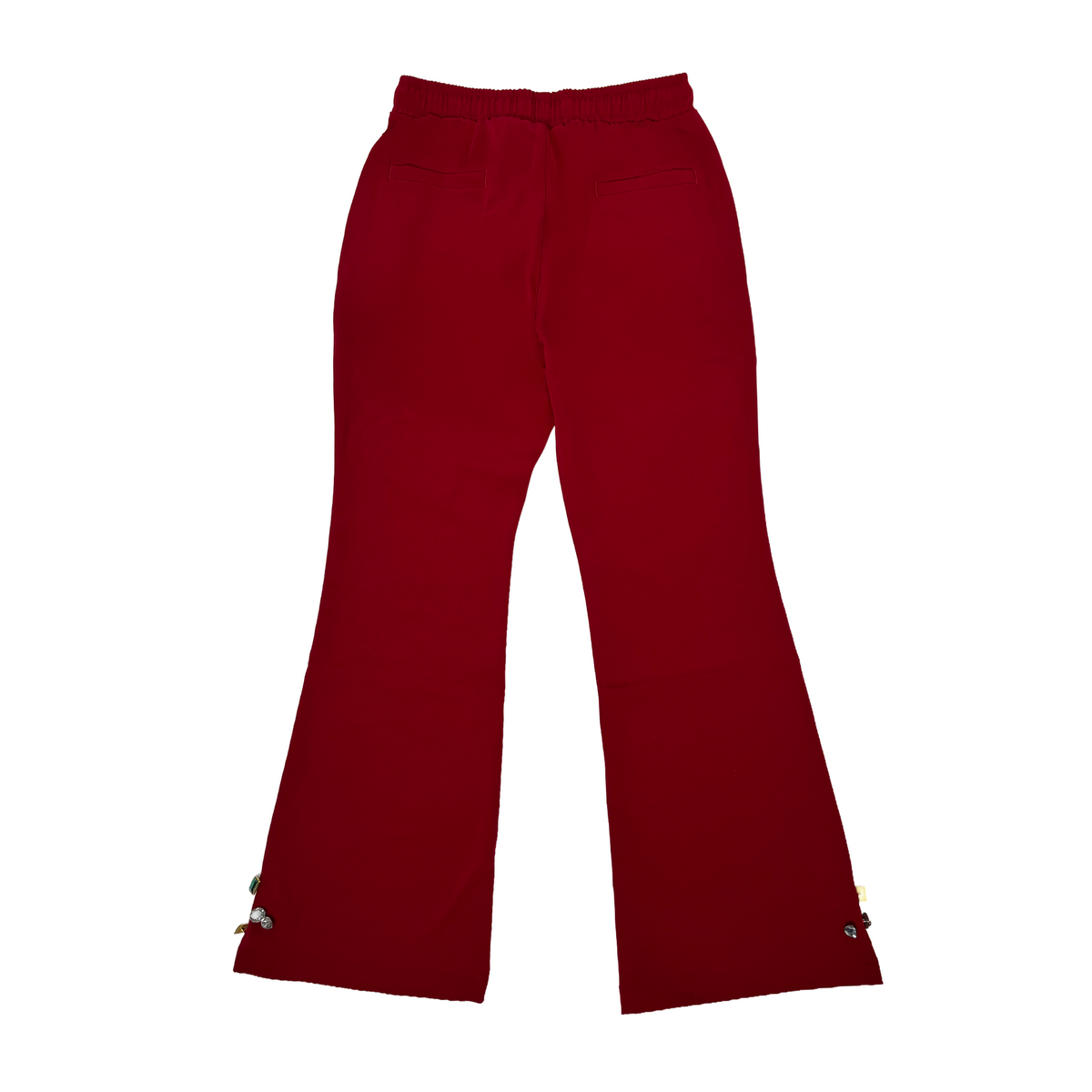WATSON CASINO EMBELLISHED RED DAHLIA PANTS