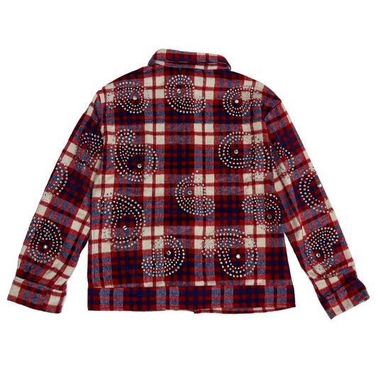 WATSON BIG PAISLEY CRYSTAL PURPLE AND LAVENDER FLANNEL SHIRT