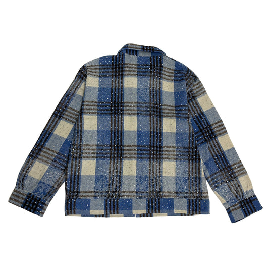 WATSON MULTI CRYSTAL BLUE FLANNEL SHIRT