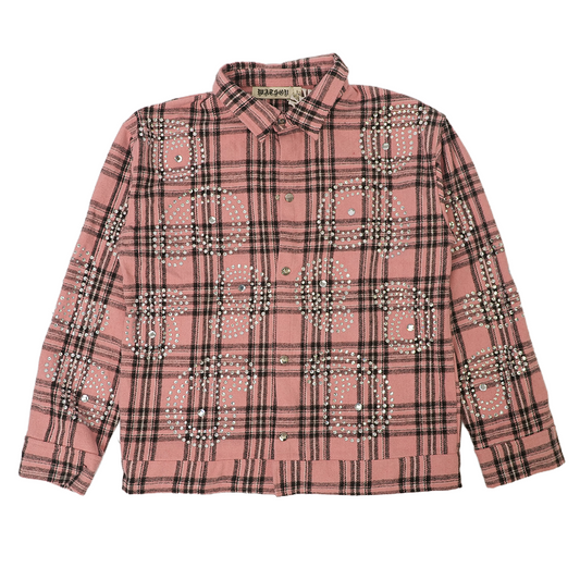 WATSON BIG PAISLEY CRYSATAL LIGHT PINK FLANNEL SHIRT