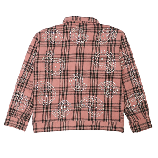 WATSON BIG PAISLEY CRYSATAL LIGHT PINK FLANNEL SHIRT