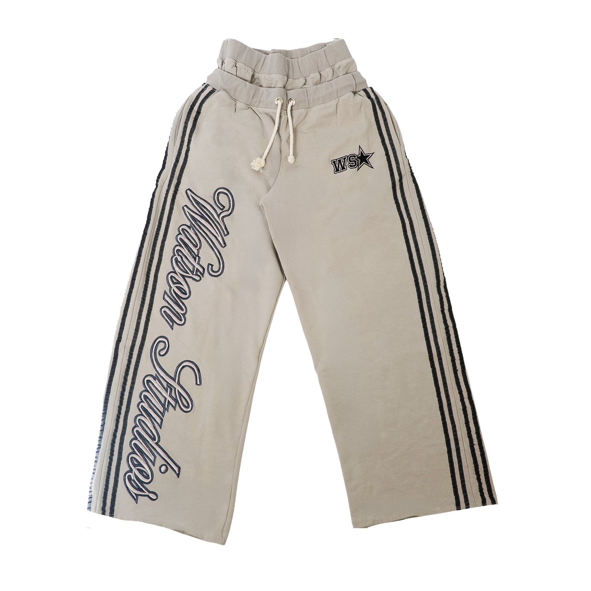 WATSON STUDIOS DOUBLE WAIST OAT SWEATPANTS