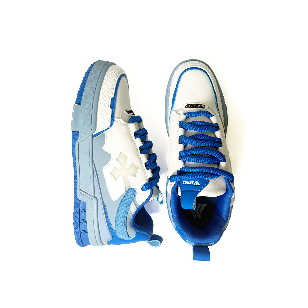 Watson K Flip high-top sneaker in Royal, navy and white – alternate view 5