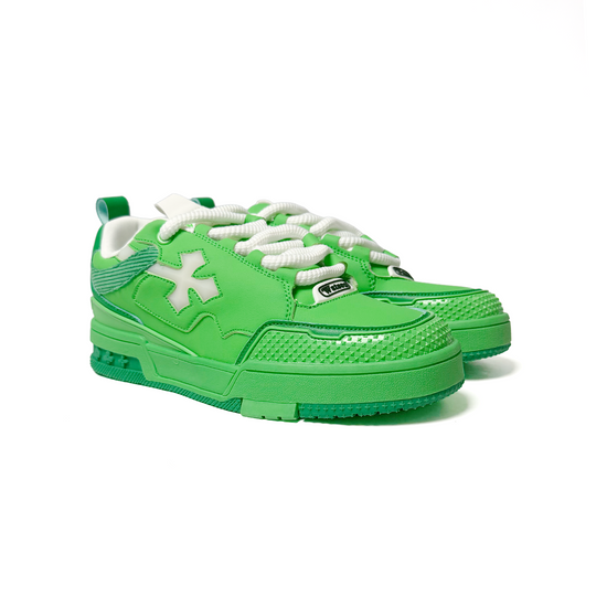 Watson K Flip low-top sneaker in Kelly Green, green and white