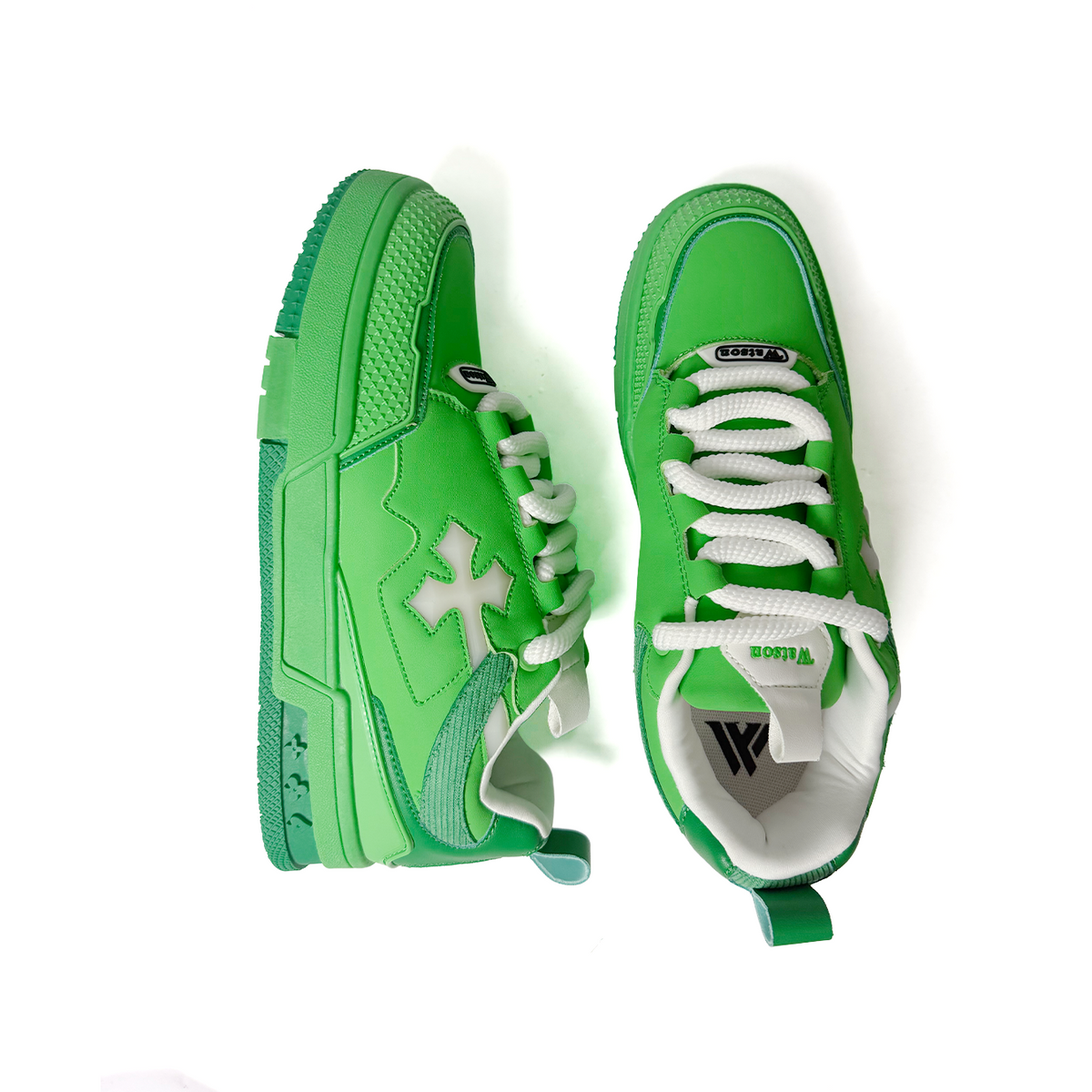 Watson K Flip low-top sneaker in Kelly Green, green and white – alternate view 5