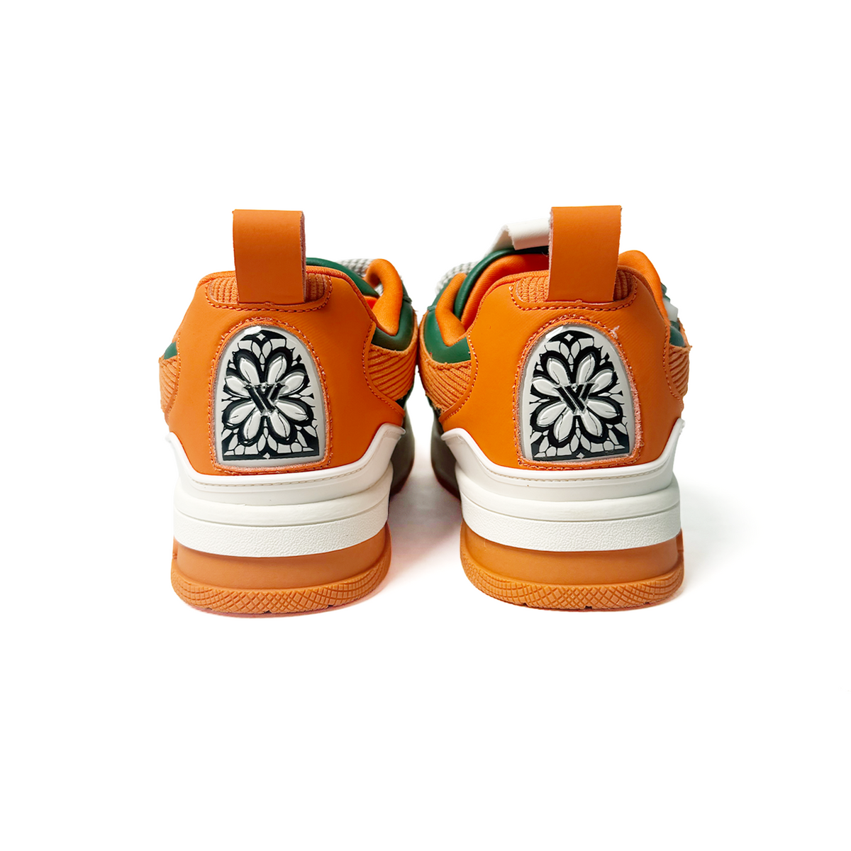 Watson K Flip low-top sneaker in Hurricane, green, orange and white – alternate view 3