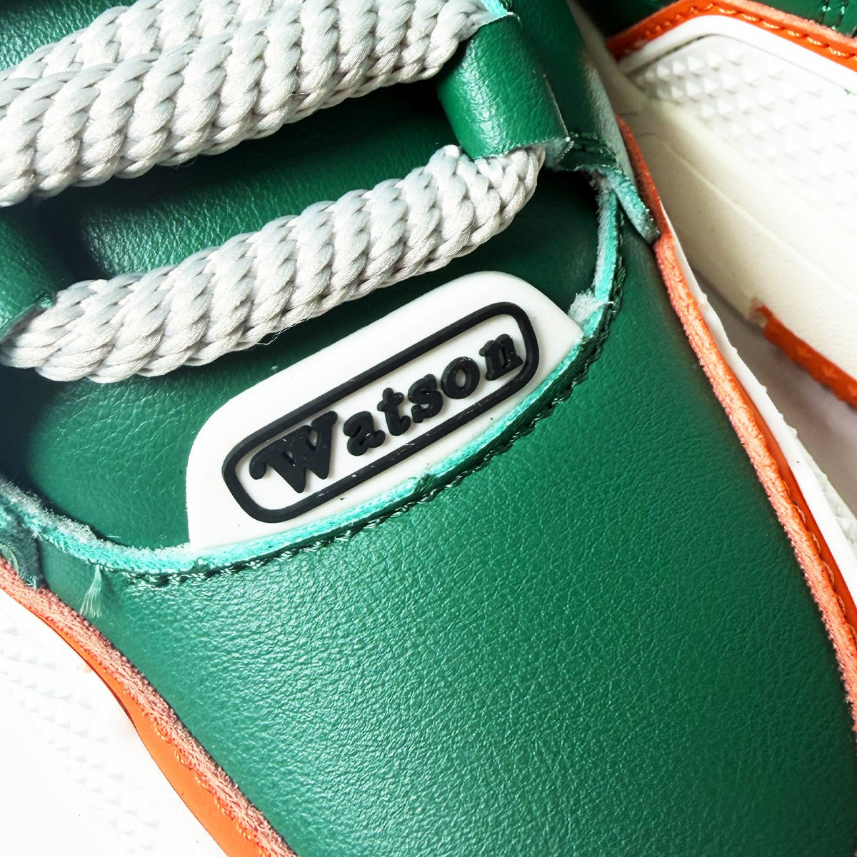 Watson K Flip low-top sneaker in Hurricane, green, orange and white – alternate view 8