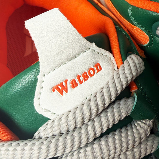 Watson K Flip low-top sneaker in Hurricane, green, orange and white – alternate view 9
