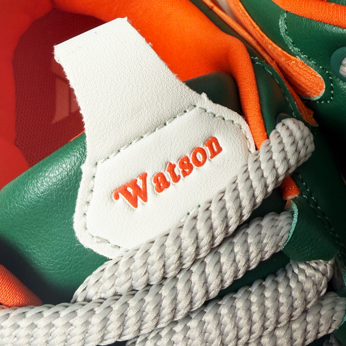 Watson K Flip low-top sneaker in Hurricane, green, orange and white – alternate view 9
