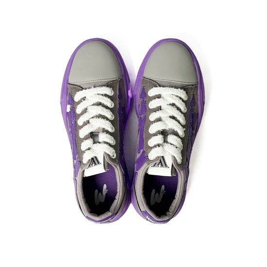 Watson Vulcan low-top sneaker in Silent Storm, white and red – alternate view 5