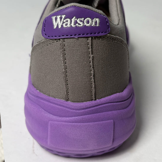 Watson Vulcan low-top sneaker in Silent Storm, white and red – alternate view 8