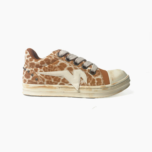 Watson Rockcore low-top sneaker in Cowhide, brown and white – alternate view 2