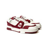 Watson Vulture V2 low-top sneaker in Fine Wine, red and white