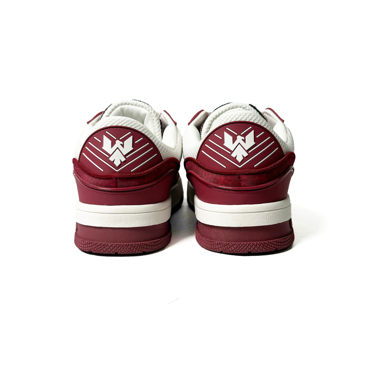 Watson Vulture V2 low-top sneaker in Fine Wine, red and white – alternate view 3