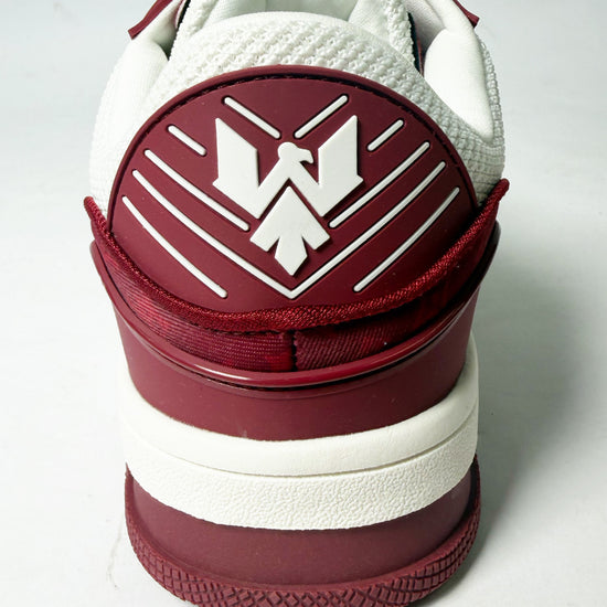 Watson Vulture V2 low-top sneaker in Fine Wine, red and white – alternate view 10