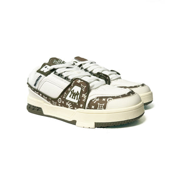Watson Vulture V2 low-top sneaker in Dirty Martini, white and brown