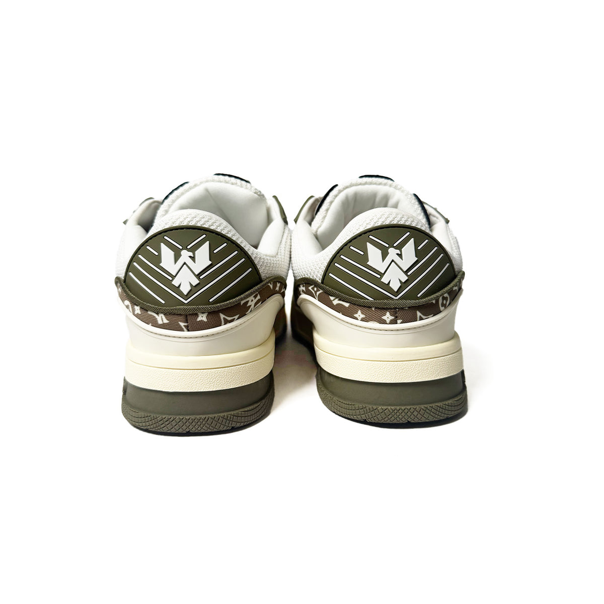 Watson Vulture V2 low-top sneaker in Dirty Martini, white and brown – alternate view 3