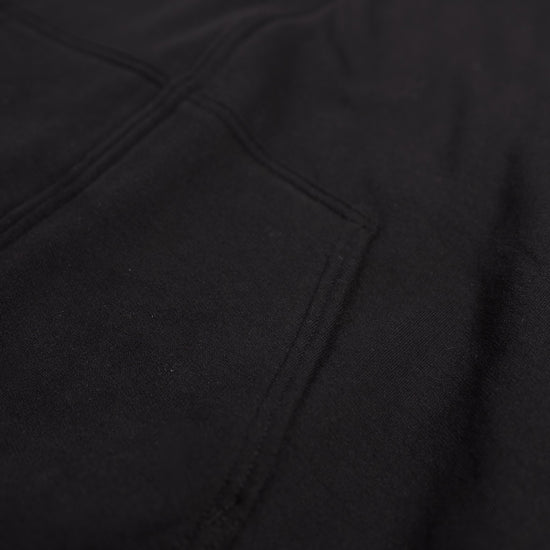 CRUCIFIX ZIP UP HOODIE (BLACK)
