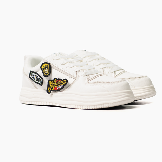 WATSON OVER TIME SNEAKERS (WHITE PATCHES)
