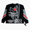 WATSON MOTOSPORT BLACK AND LIME GREEN LONGSLEEVE TSHIRT