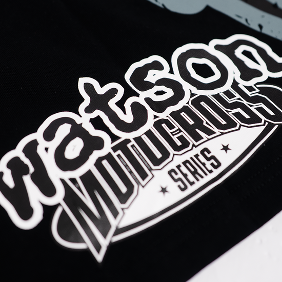 WATSON MOTOSPORT BLACK AND LIME GREEN LONGSLEEVE TSHIRT