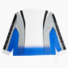 WATSON SPORT ROYAL BLUE AND WHITE MOTOSPORT LONGSLEEVE TSHIRT