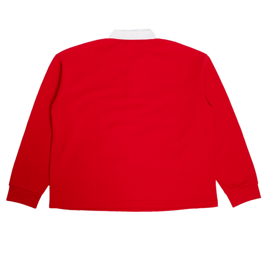 WATSON SPORT LARGER THAN LIFE PANTHER RED RUGBY POLO