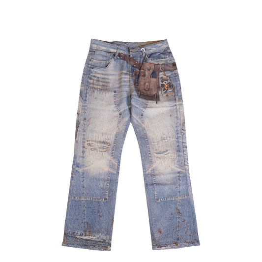 BAGGY BLUE CARPENTER ATTACHMENT WATSON DENIM PANTS