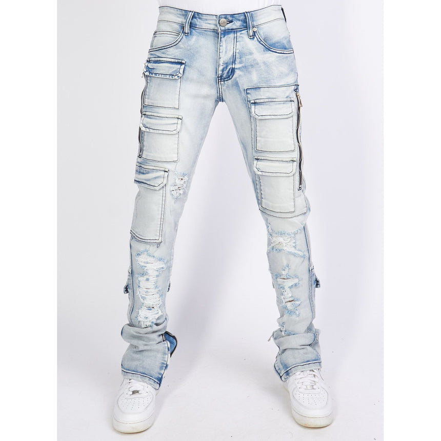 PLTKS - MURPHY DENIM - Skinny Stacked/Flare Denim