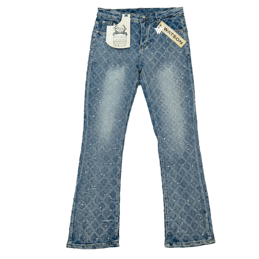 WATSON BLUE DENIM DIAMOND STITCH LF00002