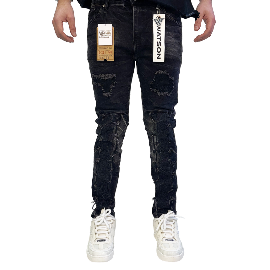 BLACK BARBED WIRE WATSON DENIM