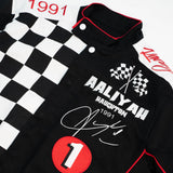 AALIYAH HAUGHTON ONE IN A MILLION RACING JACKET (BLACK)