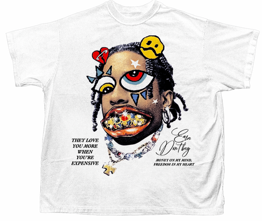 ABSTRACT ROCKY T-SHIRT (WHITE)