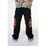 BLACK BAGGY DISTRESSED 52 WATSON DENIM