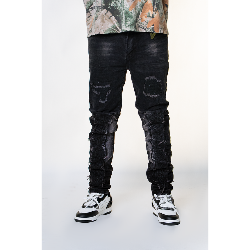 BLACK BARBED WIRE WATSON DENIM