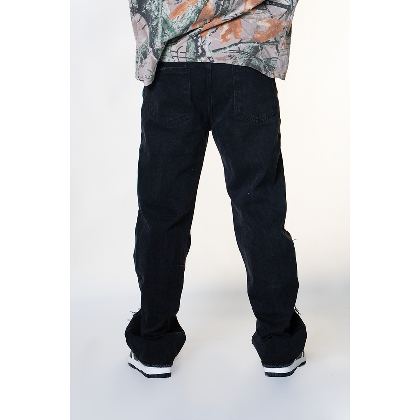 BLACK ROCKSTAR DISTRESSED WATSON DENIM